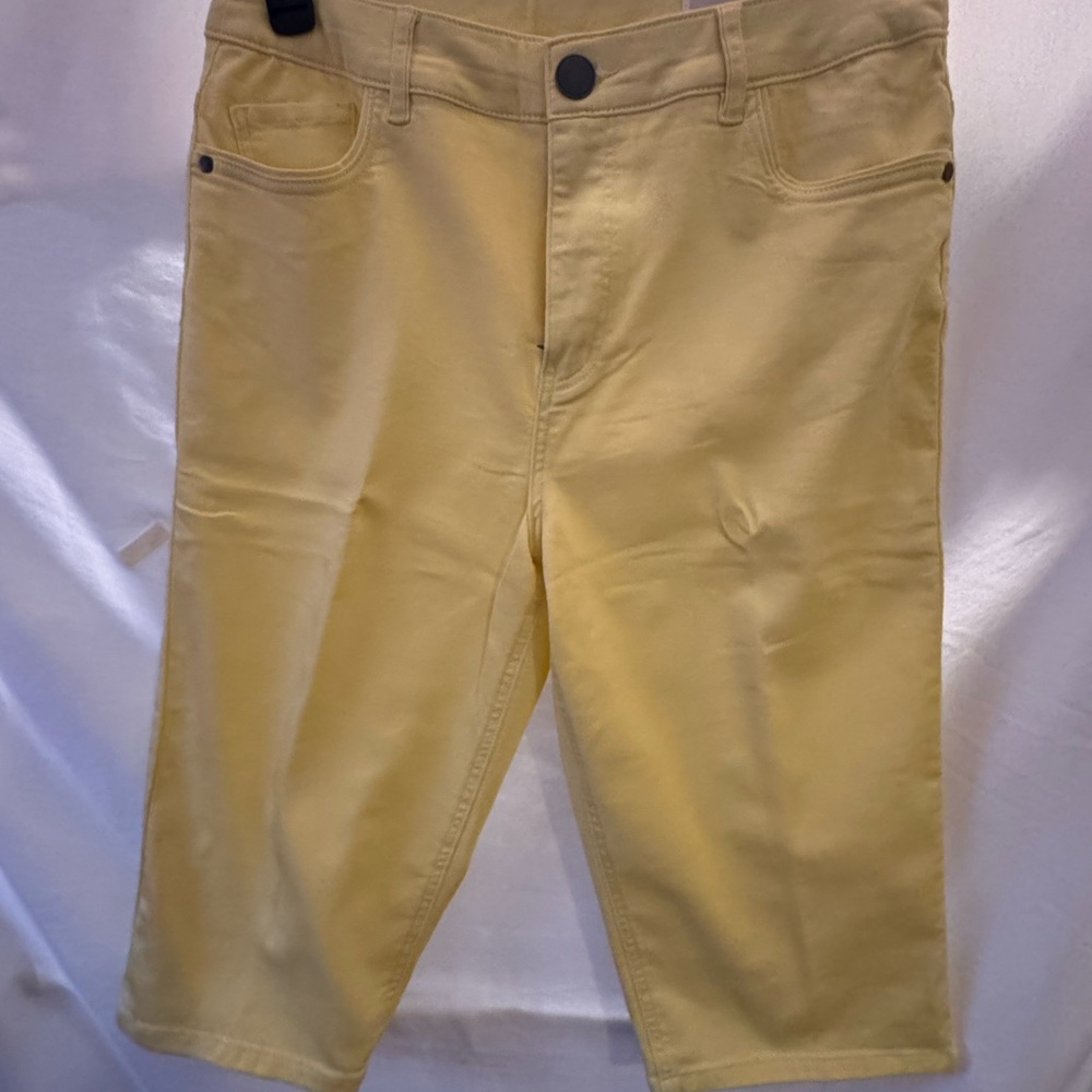 Christopher and Banks Yellow Skimmer Pants